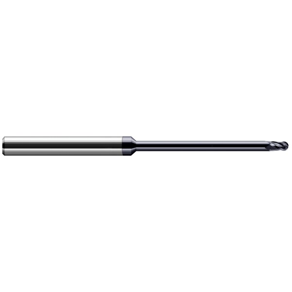 End Mill for Exotic Alloys - Ball, 0.0310" (1/32), Finish - Machining: AlTiN Nano